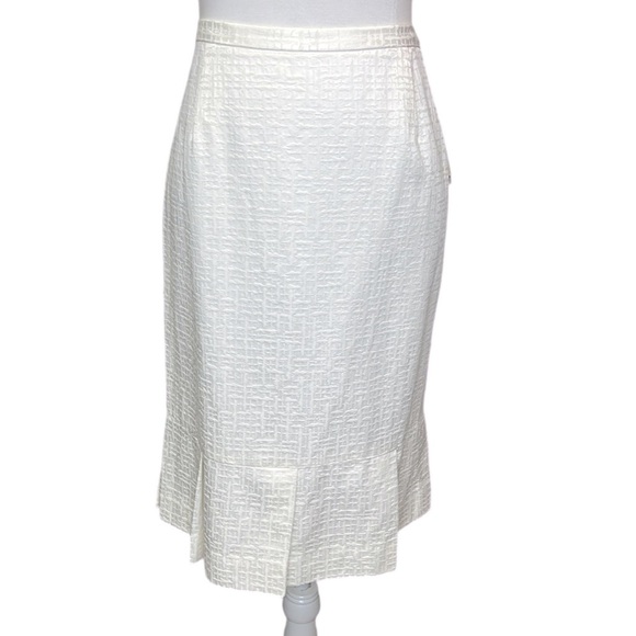 Doncaster Textured Box Pleated Hem Skirt - Picture 1 of 5